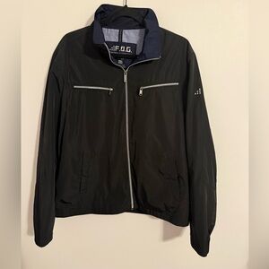 Men's Black Windbreaker Jacket